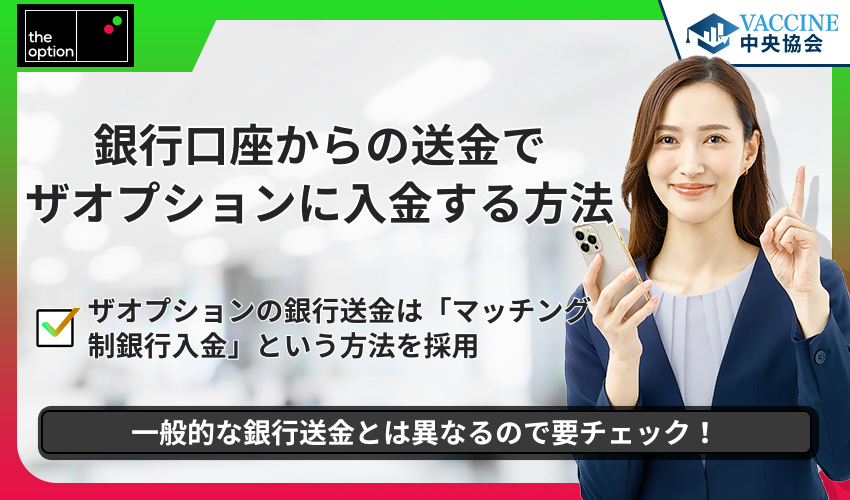 銀行口座からの送金でザオプションに入金する方法